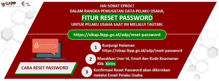 Fitur Reset Password
